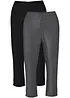 Lot de 2 leggings corsaire étroits, bonprix