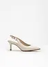 Escarpins slingback à petit talon fin, bonprix