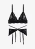 Soutien-gorge et string à lanières ouvert (ens. 2 pces), bonprix