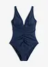Maillot 1 pièce sculptant à fronces, maintien léger, bonprix