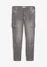 Jean cargo regular, droit et léger avec taille élastiquée, bonprix