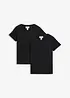 Lot de 2 T-shirts 100% coton, bonprix