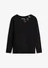 T-shirt manches longues détails œillets, bonprix