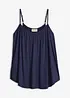 Top à fines bretelles en viscose fluide, bonprix