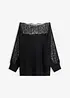 Pull épaules nues avec dentelle, bonprix