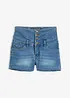 Short en jean taille haute, bonprix