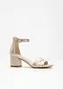 Sandalettes à talon carré, bonprix