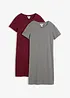 Lot de 2 robes en jersey 100% coton, bonprix