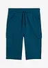 Bermuda cargo long en sweat 100% coton, regular, bonprix