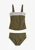 Tankini (ens. 2 pces) à bretelles larges, bonprix
