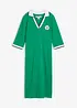 Robe longueur genou en tissu éponge avec col polo, bonprix