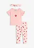T-shirt, legging et accessoire en coton (ens. 3 pces), bonprix