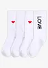 Lot de 4 paires de chaussettes avec coton, bonprix
