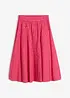 Jupe midi 100% coton, bonprix