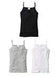 Lot de 3 tops, bonprix