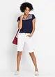 T-shirt coton forme trapèze imprimé, manches courtes, bonprix