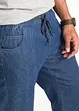 Pantalon taille extensible classique en coton léger, droit, bonprix