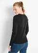 Pull col en V en fine maille, bonprix