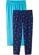 Lot de 2 leggings 3/4 fille, bonprix