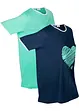 Lot de 2 T-shirts longs de sport, manches courtes, bonprix