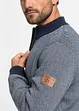 Gilet en maille 100% coton à col montant, bonprix