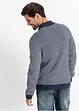 Gilet en maille 100% coton à col montant, bonprix