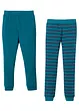 Lot de 2 pantalons sous-vêtements thermiques pour enfants, bonprix