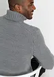 Pull col roulé à motif torsadé, bonprix