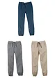 Lot de 3 pantalons avec finitions élastiques, bonprix