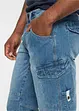 Bermuda long en jean Loose Fit, bonprix