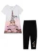 T-shirt + legging 3/4 (ens. 2 pces) fille avec coton, bonprix