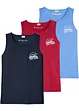 Lot de 3 tops débardeurs, bonprix