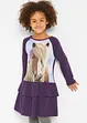 Robe en jersey fille avec coton et volants, bonprix