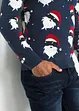 Pull en maille fine avec motif de Noël, bonprix