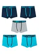 Lot de 5 boxers garçon, bonprix