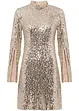 Robe à sequins et manches trompette, bonprix