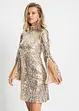 Robe à sequins et manches trompette, bonprix