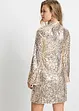 Robe à sequins et manches trompette, bonprix