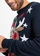 Pull en maille fine avec motif de Noël, bonprix