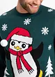 Pull avec motif de Noël, bonprix