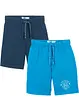 Lot de 2 bermudas jersey garçon, bonprix