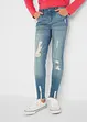 Jean skinny fille avec effet usé, bonprix