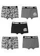 Lot de 5 boxers garçon, bonprix