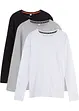 Lot de 3 tee-shirts manches longues enfant en coton, bpc bonprix collection