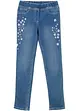 Jegging fille avec broderie florale, bonprix