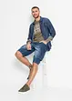 Bermuda en jean cargo, Loose Fit, bonprix