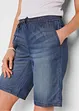 Short en denim léger avec lin, bonprix