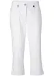 Pantalon 7/8 fendu en bengaline avec taille confortable, bonprix