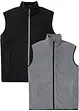 Lot de 2 gilets sans manches en polaire, bonprix