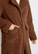 Manteau en maille peluche avec poches, bonprix